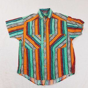 Awesome Rad Vintage a-ha NYC Camp Shirt